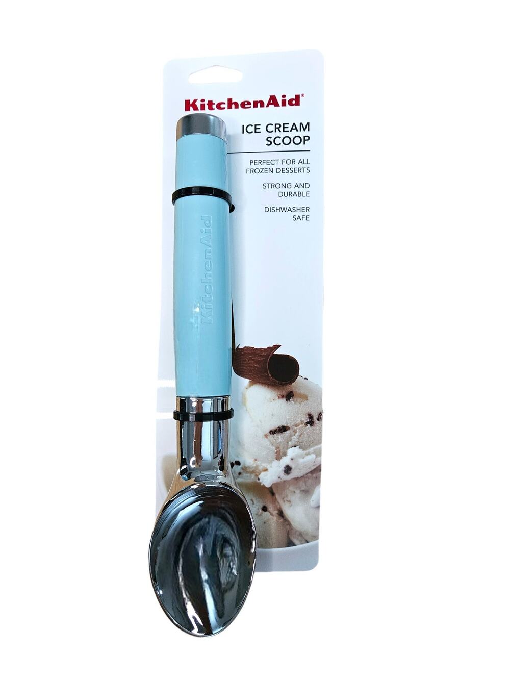 NEW KitchenAid Gourmet Ice Cream Scoop in Mineral Water [Light Aqua]